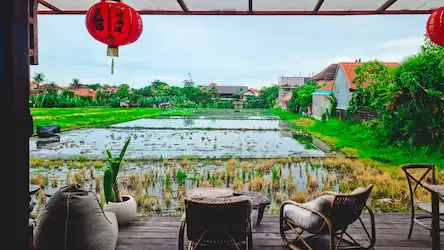 The view from one of the best chinese restaurant in Canggu