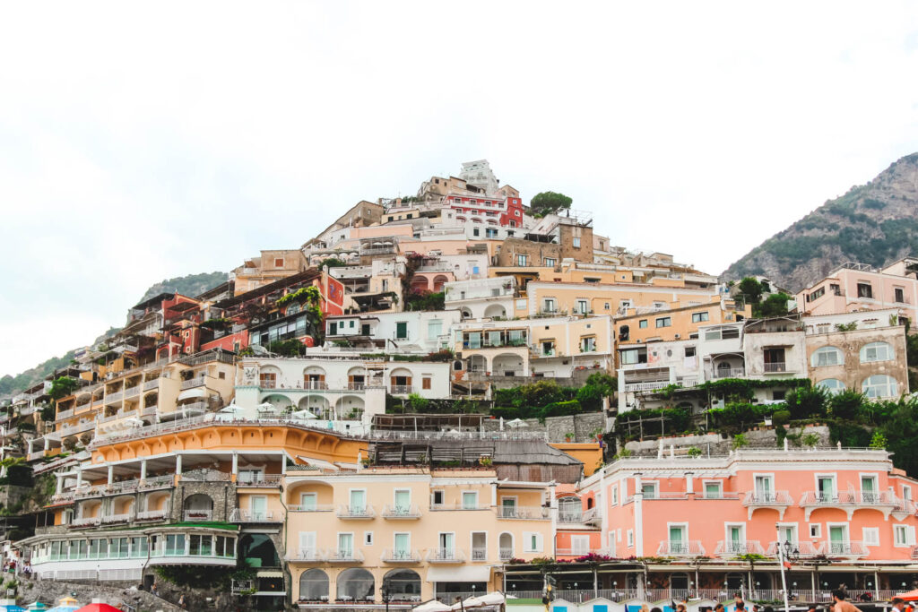 Things to do in Positano admiring the colorful houses in Positano