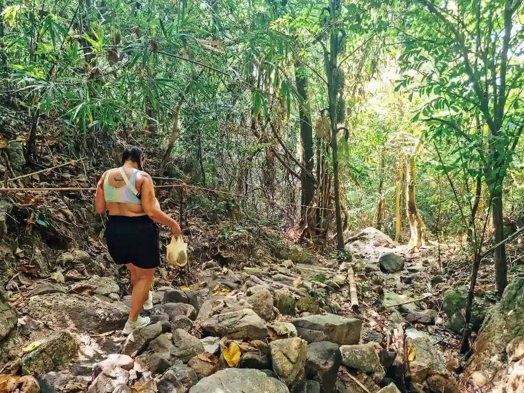 Hike Freedom Beach to the jungle to get to the beach | Passport and Stamps