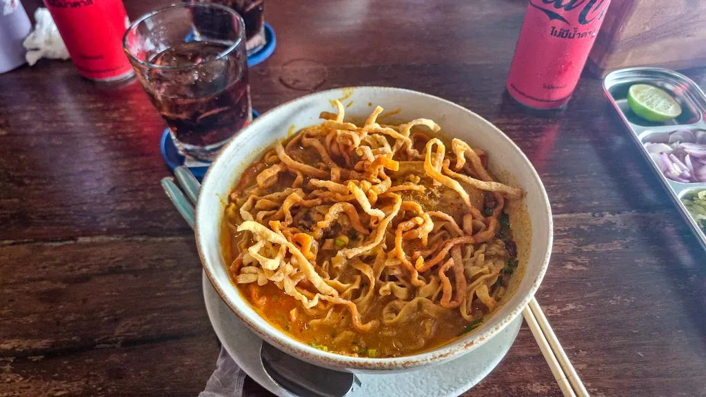 Khao Soi naam 1608 restaurant Khao Soi is my favourite dish in Thailand and one of the best is at Naam 1608