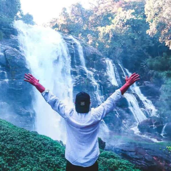Best waterfalls in Chiang Mai Doi Inthanon National Park Wachirathan waterfall