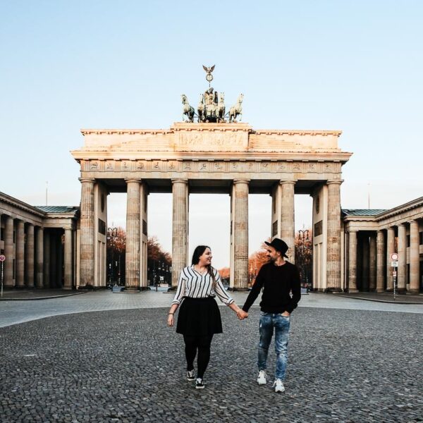 Toti and Ale early sunrise to capture Berlin - Instagram spots in Berlin