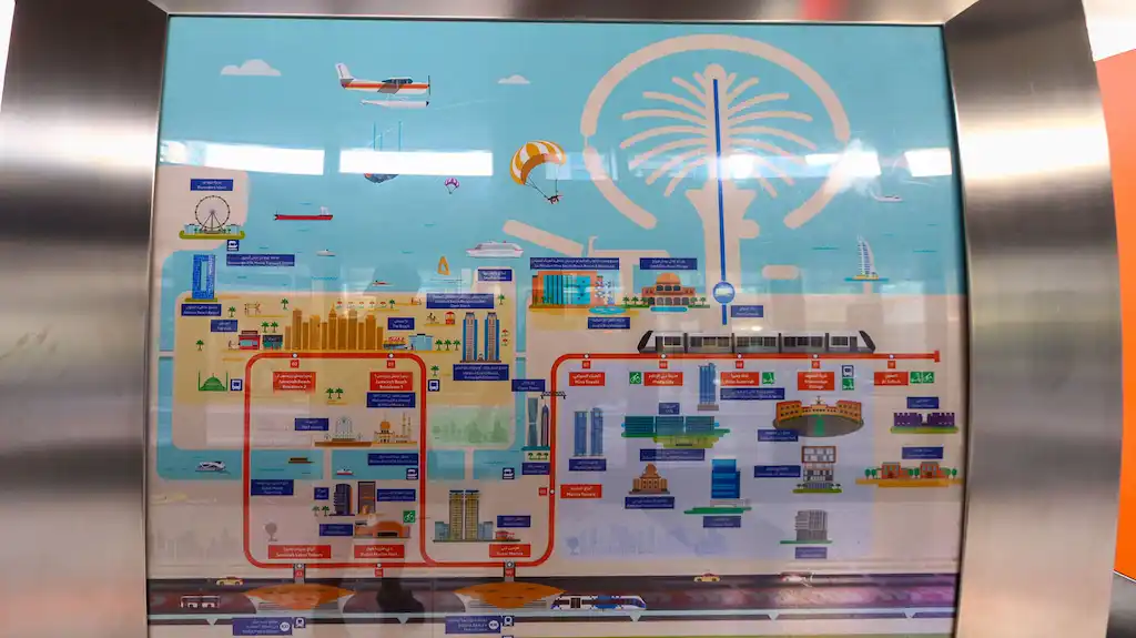 Dubai public transport map Dubai public transport map