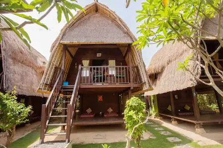 Nunuk Bungalows are the prettiest accommodations in Nusa Lembongan
