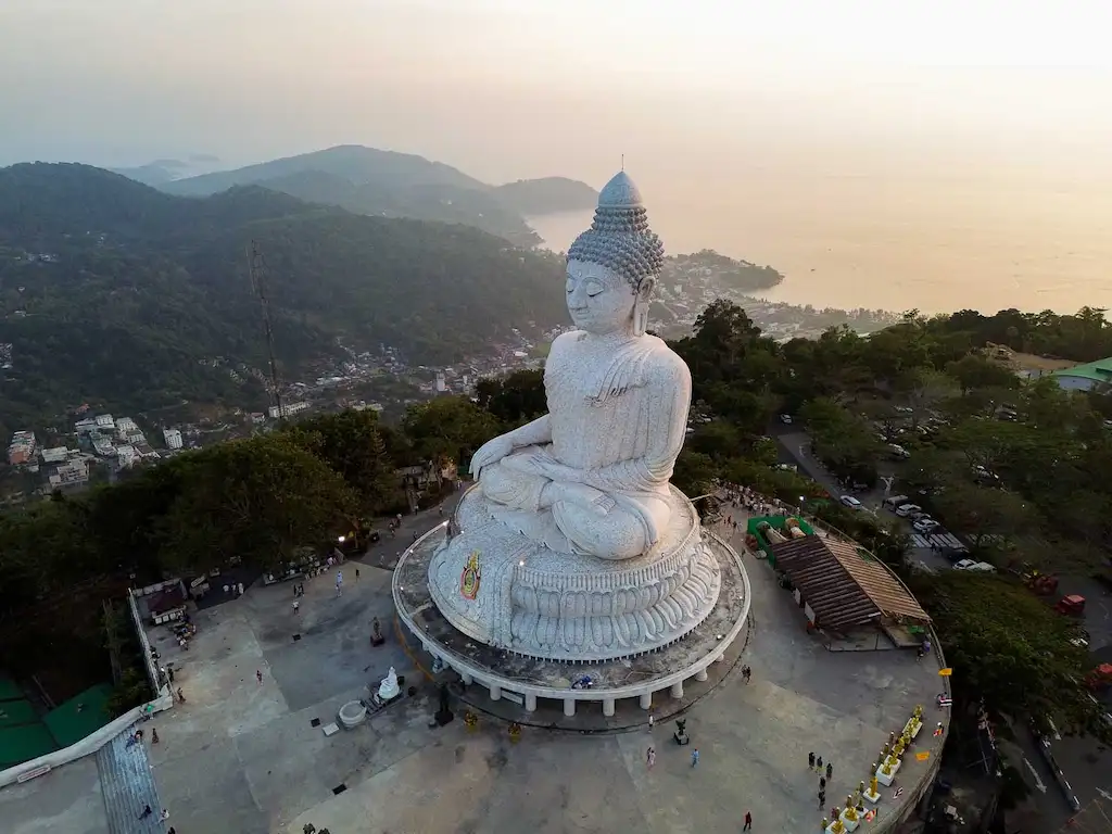 Perfect sunset view in Phuket - Big Buddha Statue