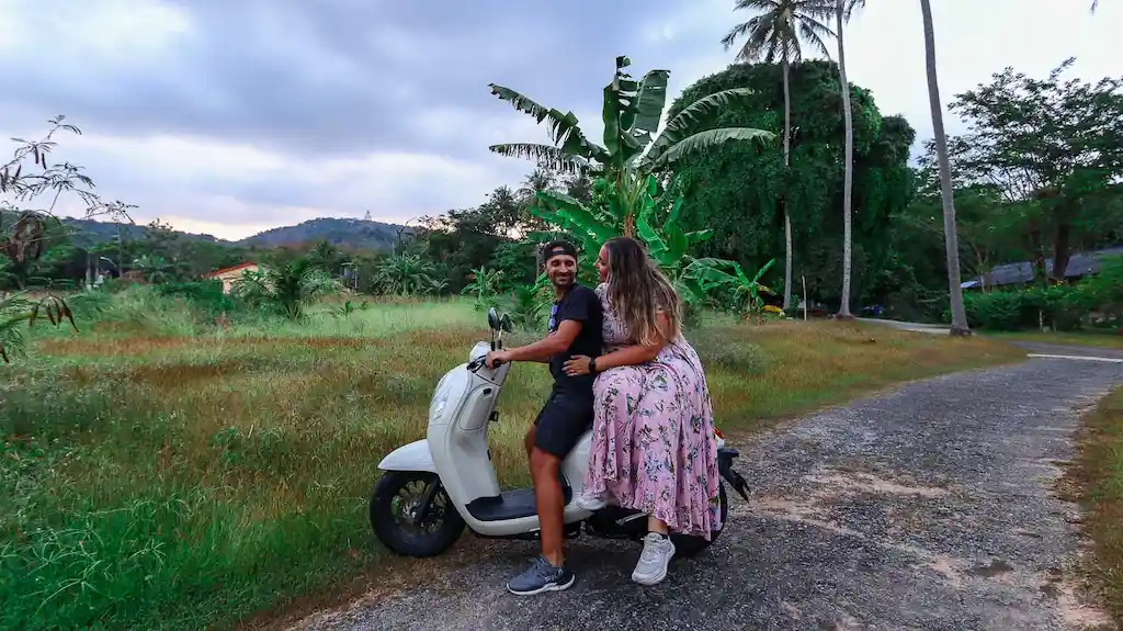 Driving in Thailand - Phuket countryside nearby the White Big Buddha - How to drive in Phuket and save money on transport
