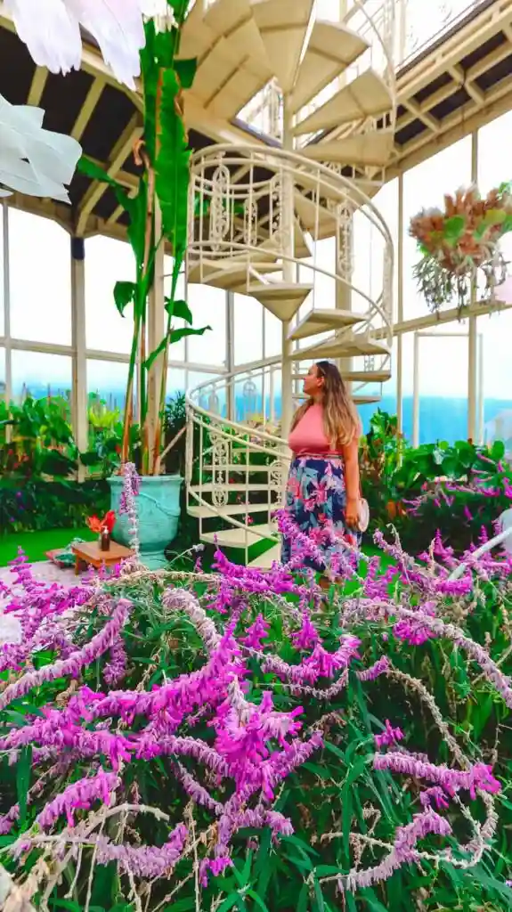 best photos from Bali secret garden The beautiful flowers in the glasshouse, as it works as a Greenhouse to harvest and maintain the plants.