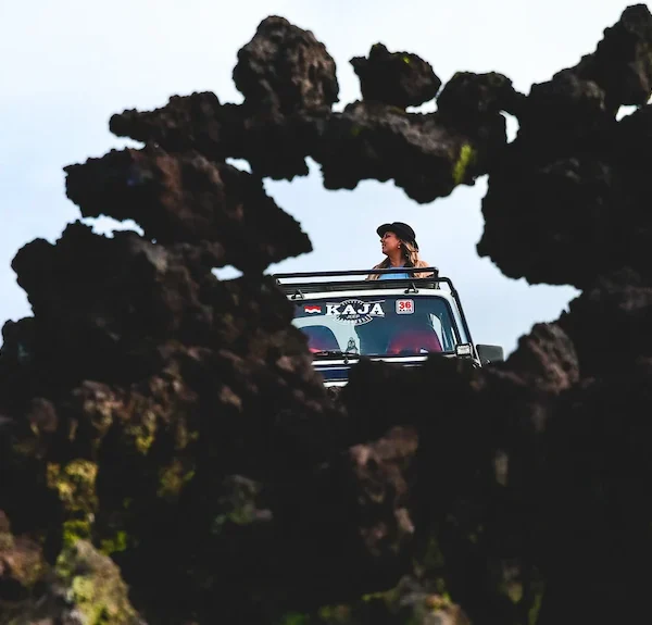 Cute instagram spot in Bali - Black Lava