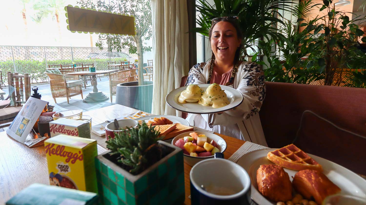 Brekfast at 25 Hours hotel Dubai