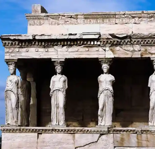 The Cariatidis Portico is often overlooked by the stunning Parthenon of Athens on the Acropolis - However, is one of the most impressive still standing sights of Athens