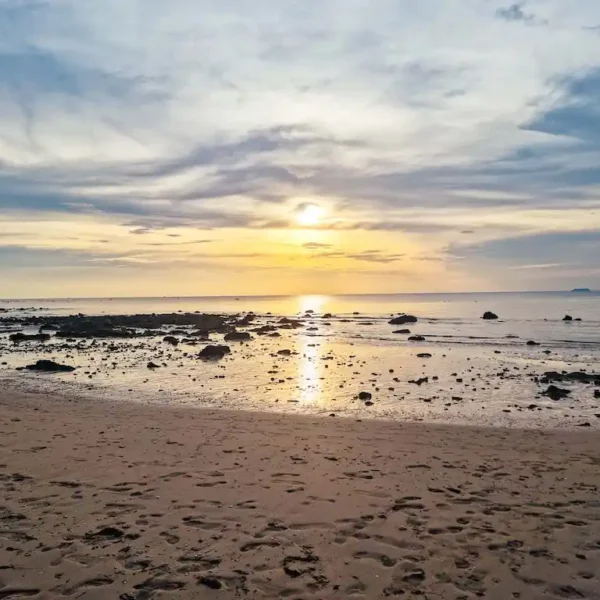 Long beach Koh Lanta is the main beach ideal for morning launging and walks