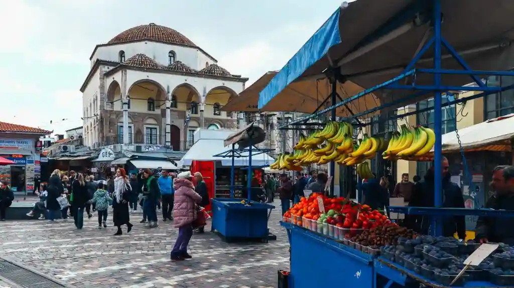 Monastiraki Square is one of the most active areas of Athens during the day and at night