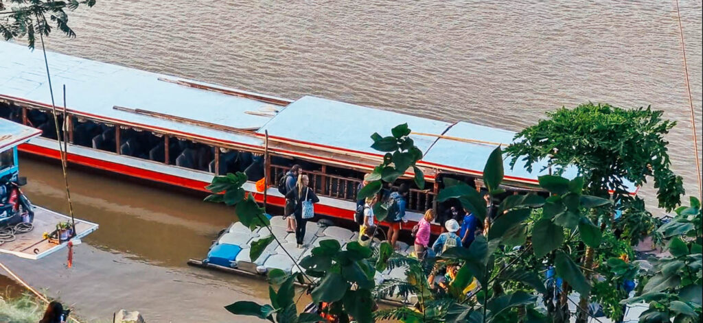 Slow boat pier in Luang Prabang