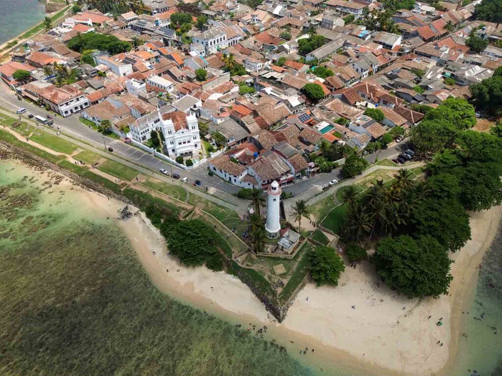 The view from above of Galle Fort | Where to go in Sri Lanka