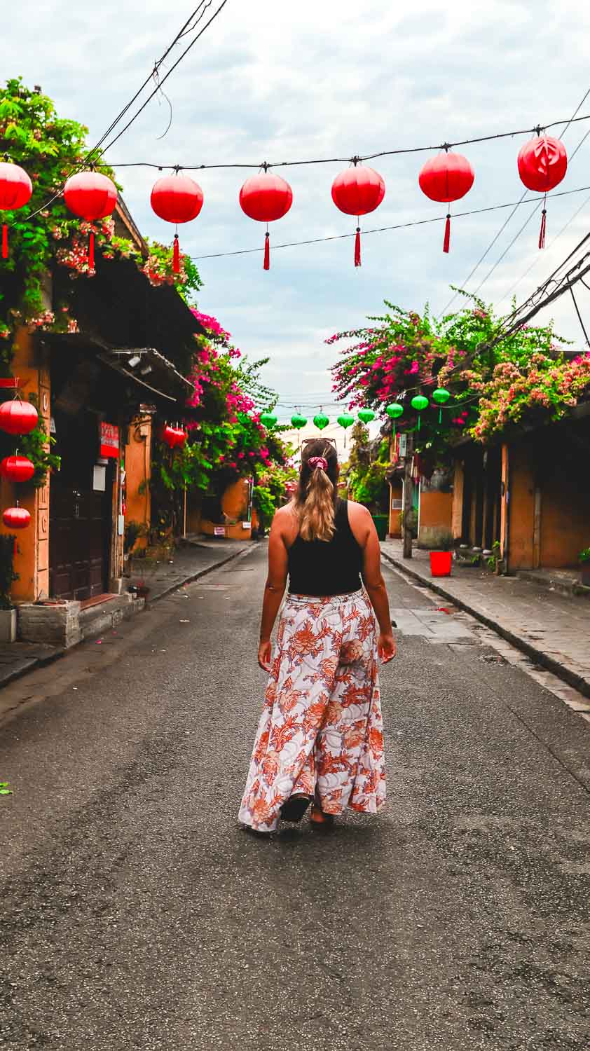Colourful street details in Hoi An Old Town, central Vietnam