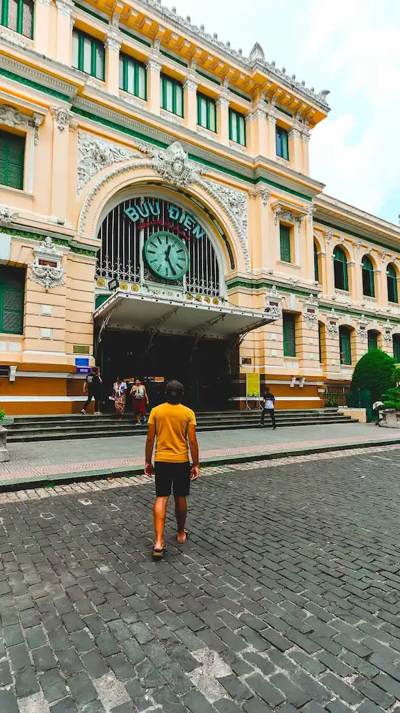 Our Ho Chi Minh morning itinerary started from the city central post office
