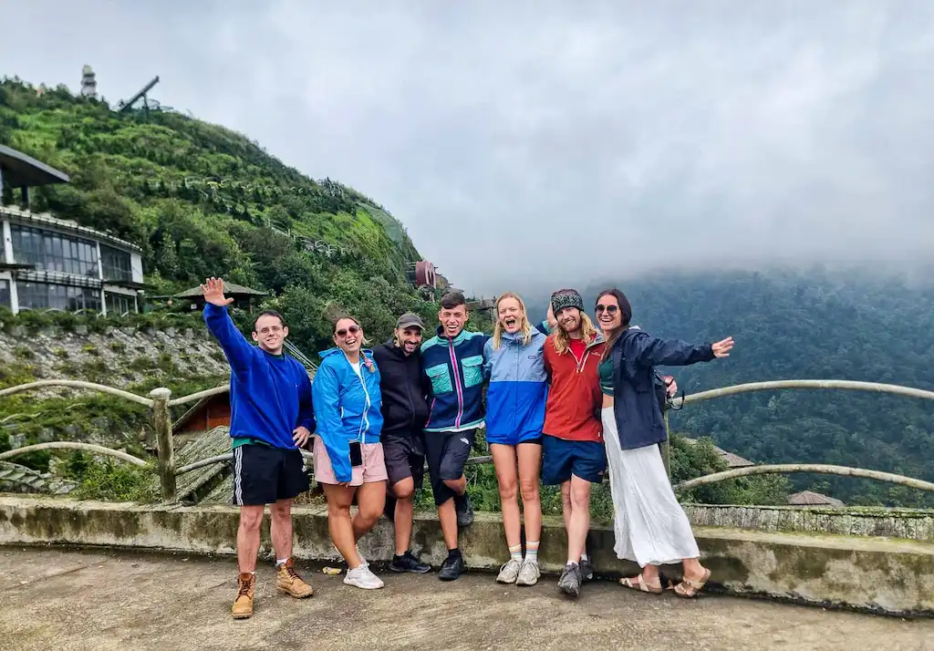 Gang met in Sa Pa guesthouse That's us and friends met in Pea Homestay in Sapa exploring Northern Vietnam on a motorbike, driving until the border with China