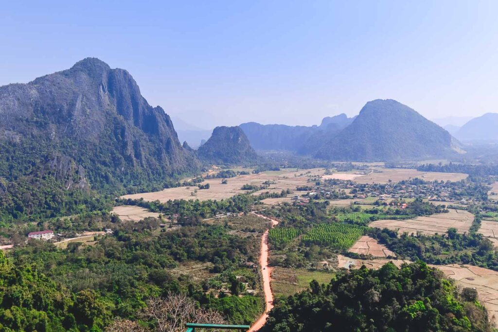 Nam Xay viewpoint in Vang Vieng