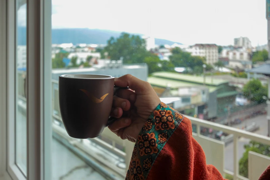 Coffee with a view in Chiang Mai Movenipick hotel | Passport and Stamps