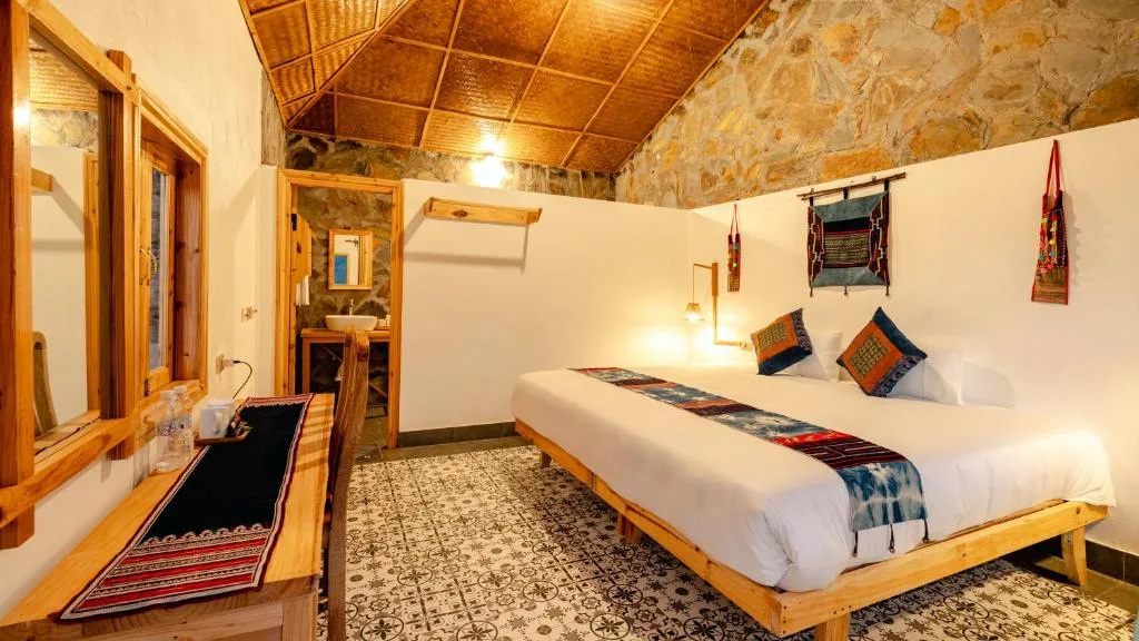 Our Deluxe Bungalow Room at Supan Ecolodge and Spa in Sapa