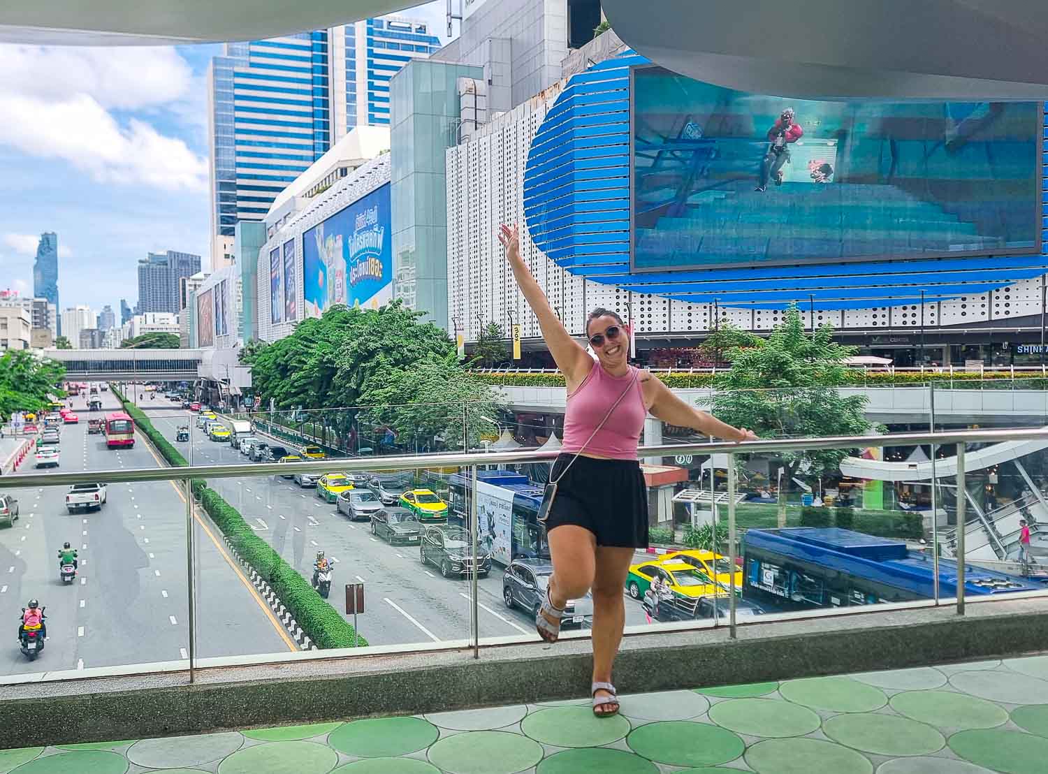 Ale doing shopping at MBK Bangkok shopping mall