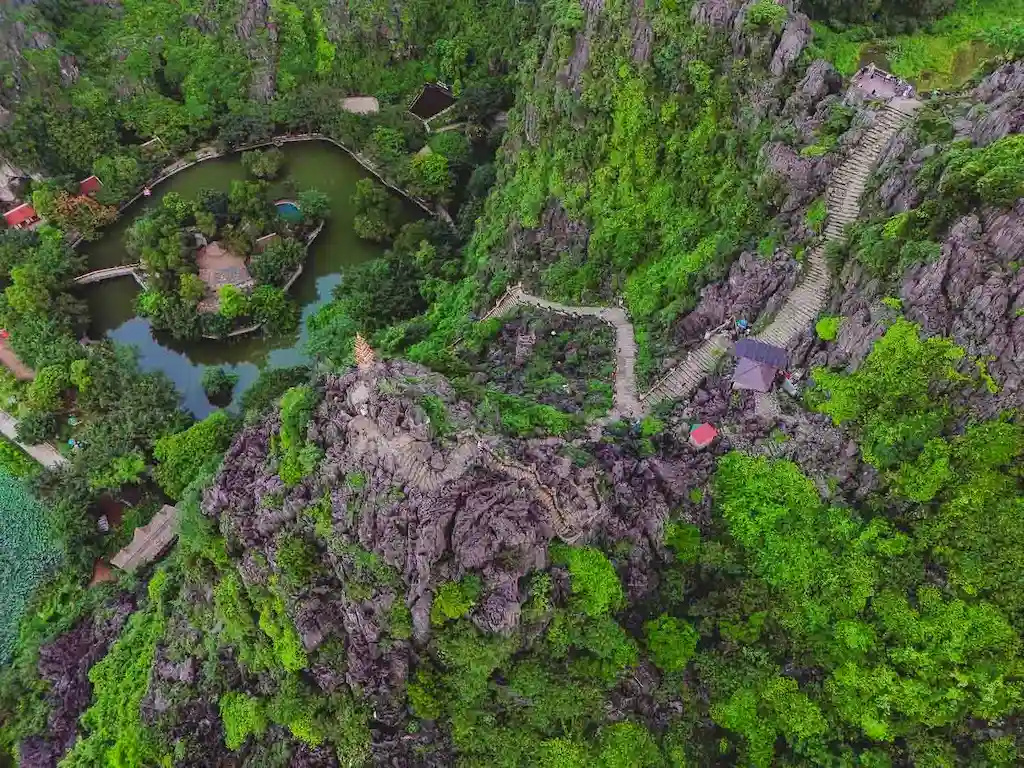 The view from above of Mua caves hike Ninh Binh Mua Caves hike view from above | Why visit Ninh Binh
