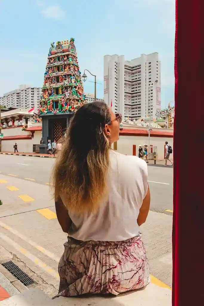 Amazing view of Sri Mariamman Temple Chinatown