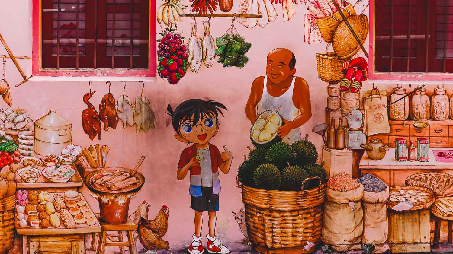 Detective Conan in Singapore Chinatown