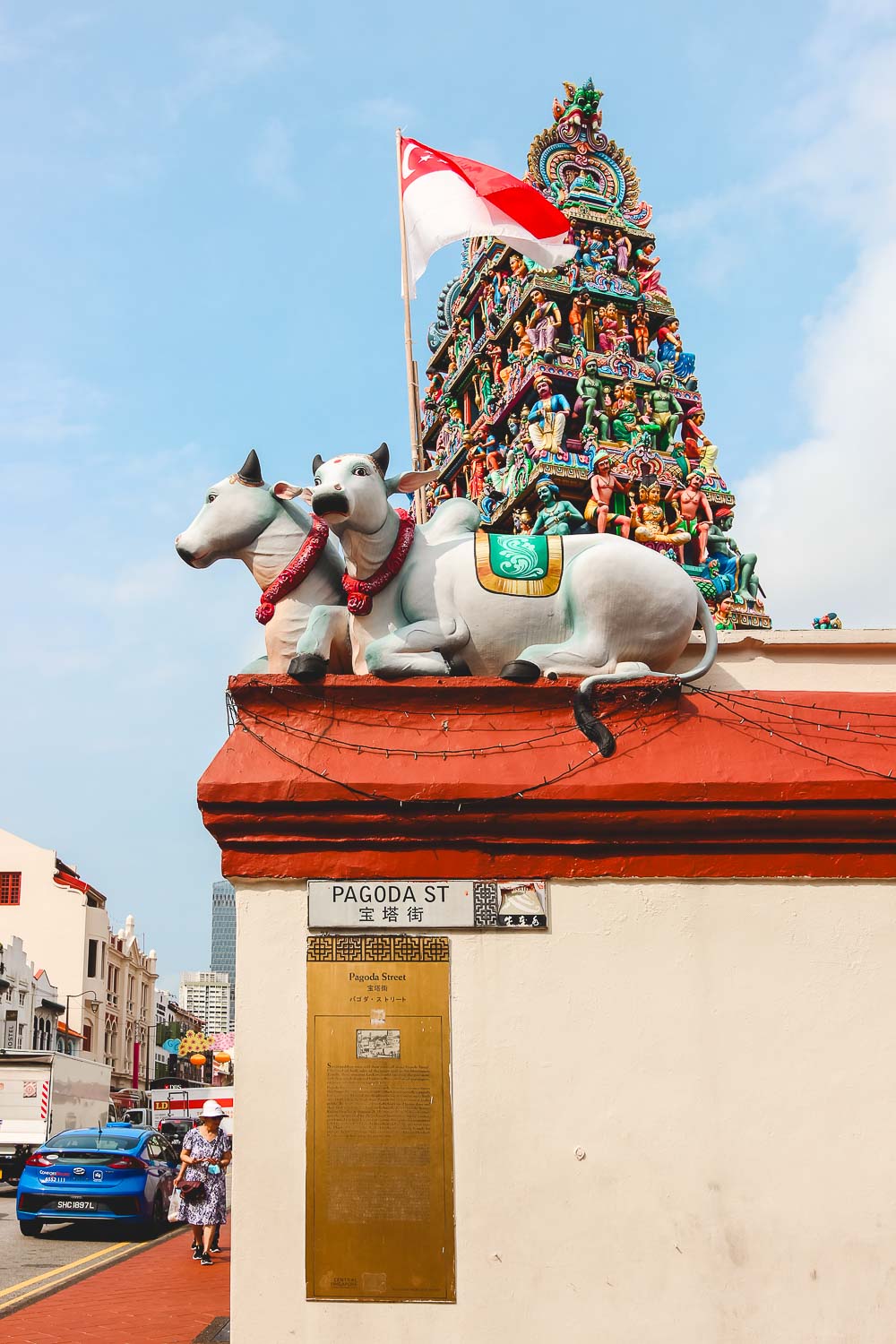 Hindu Temple in Singapore Chinatown