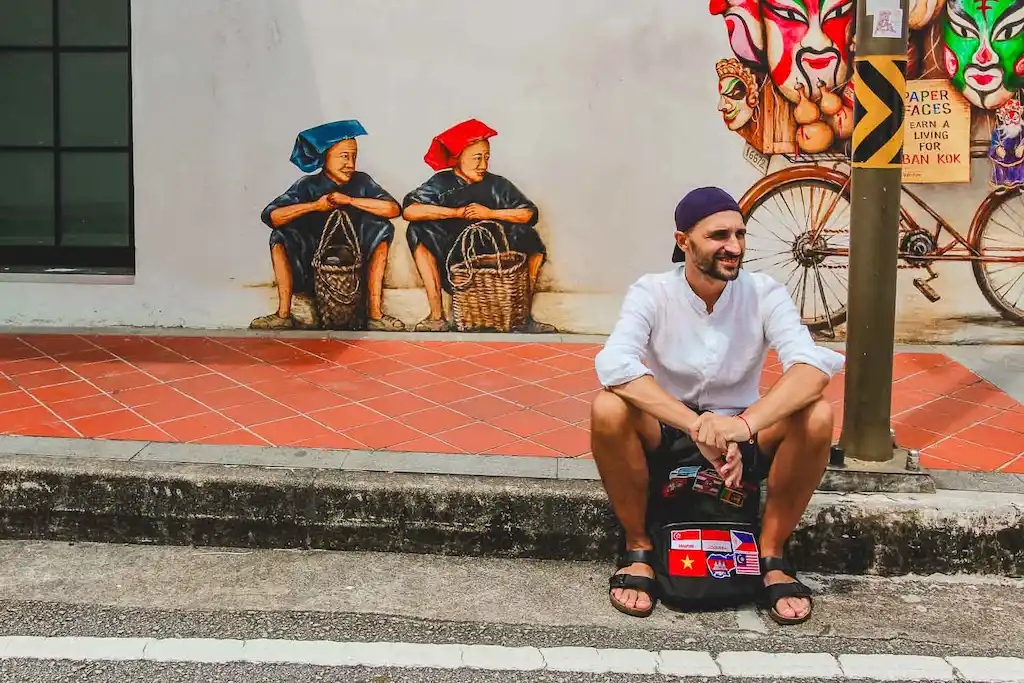 Mohamed Ali street art at the back | Passport and Stamps