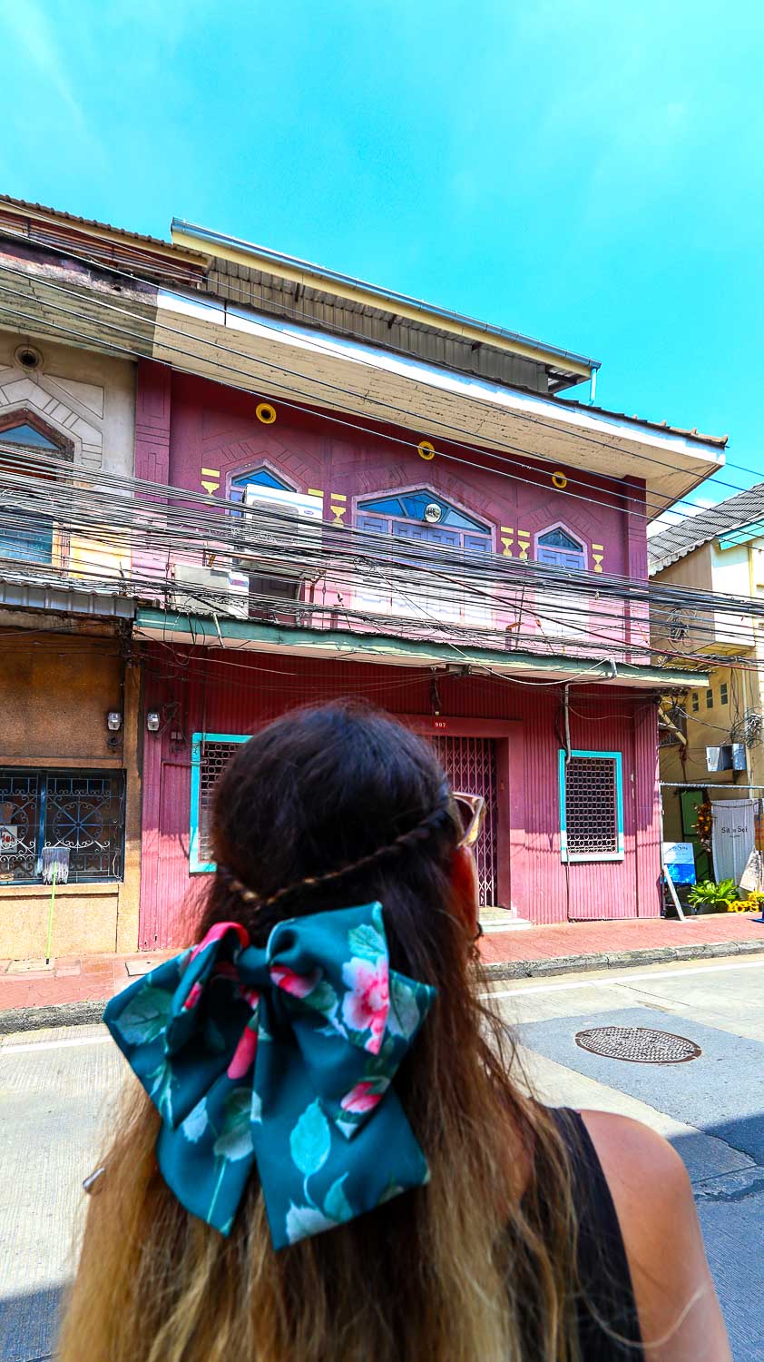 Song wat road cute street building Song wat road cute street building