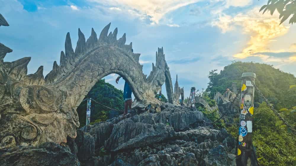 The dragon on Hang Mua Viewpoint in Nnh Binh