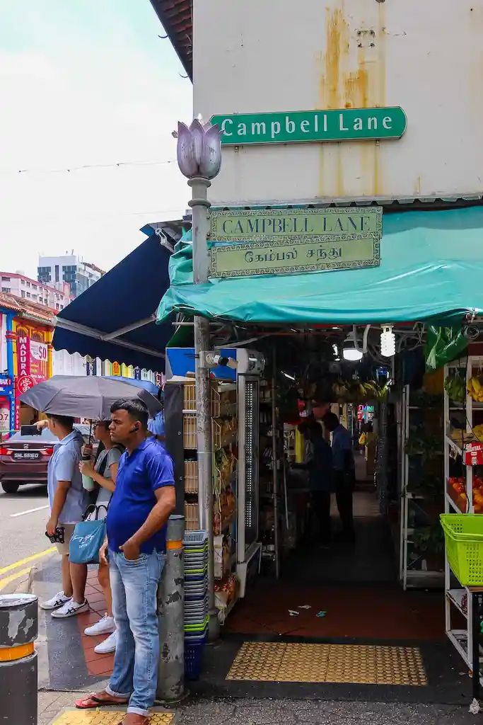 Campbell Lane in Little India Singapore