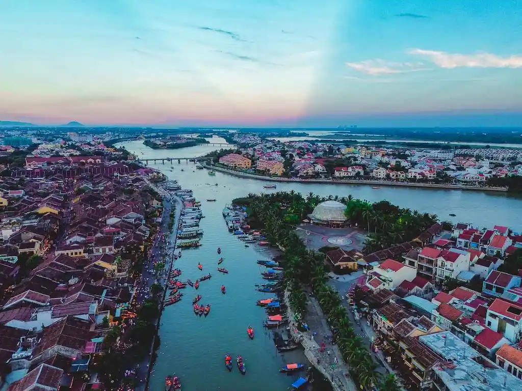 Sunset time in Hoi An Vietnam - Is Vietnam worth visiting