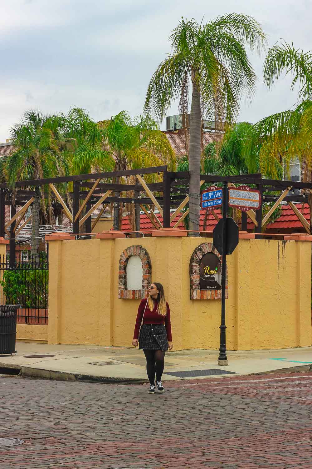 Ale walking around Ybor City in Tampa Bay