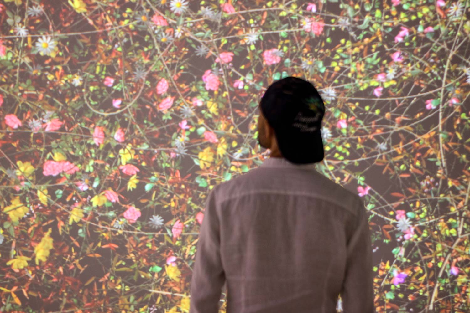 Cute flower installation at Tampa Museum of Art