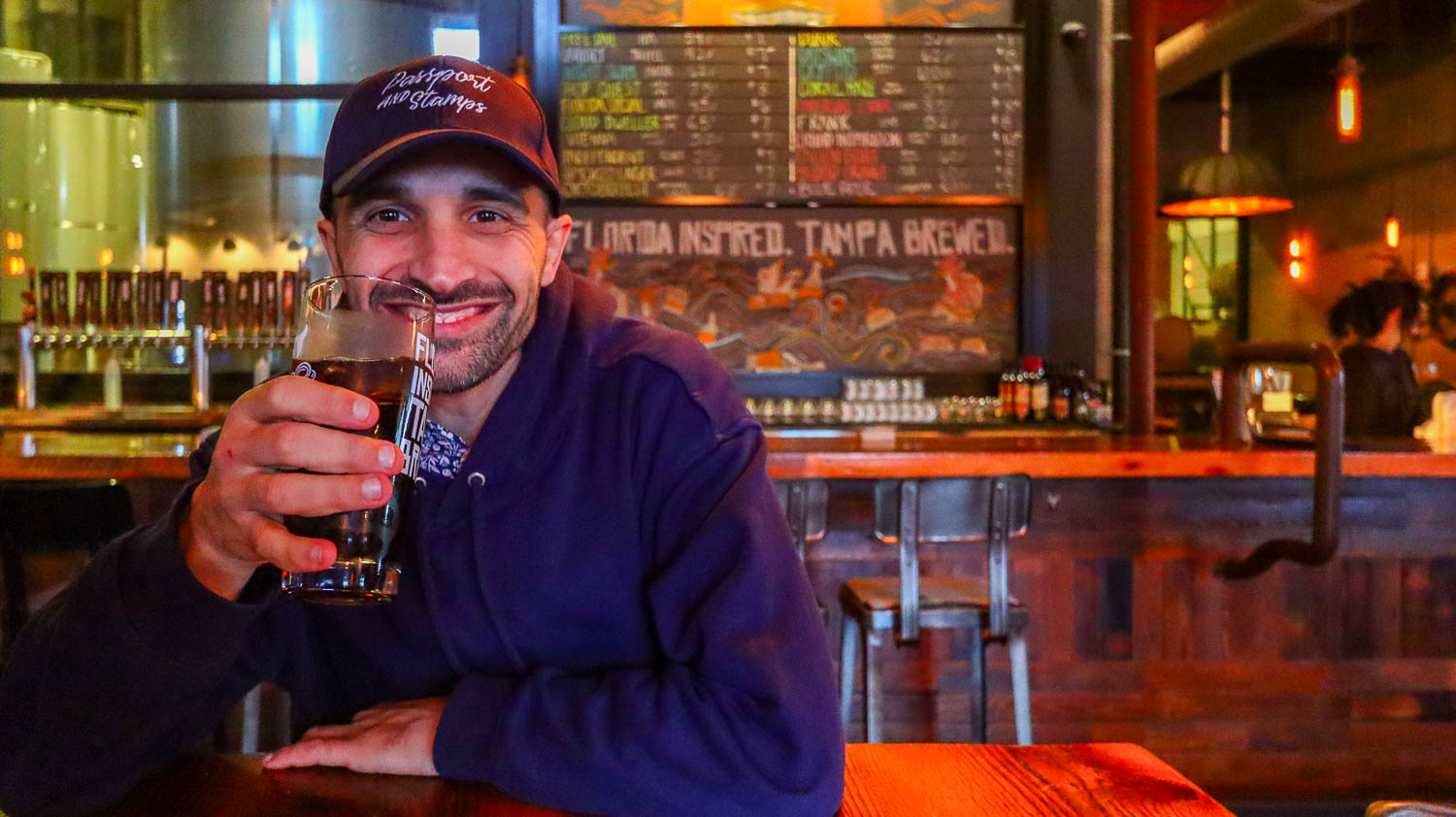 Grabbing a beer at Coppertail brewery of course had to try the florida inspired lager which is the top seller of this unique brewery in Tampa