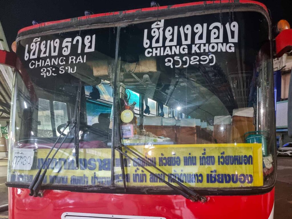 Bus from Chiang Rai to Laos Border