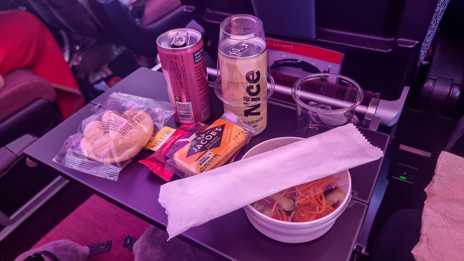 Virgin Atlantic lunch Virgin Atlantic lunch