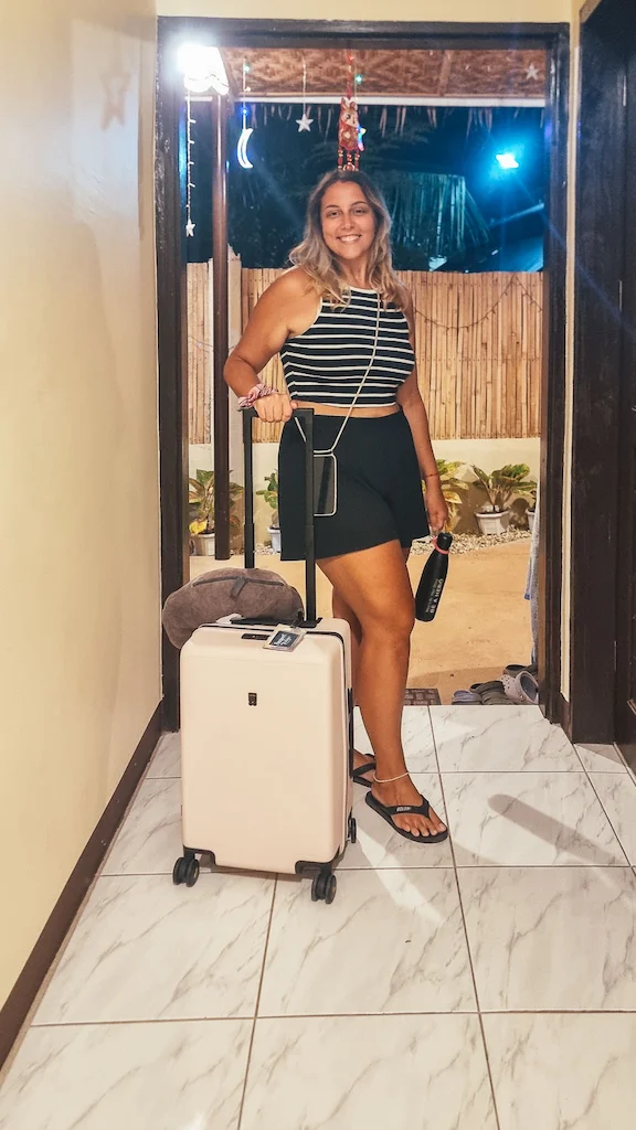 Suitcase while travelling in Asia