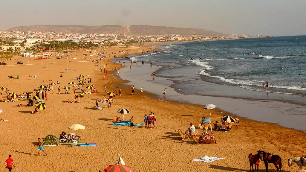 Beach of Morocco Atlantic coat