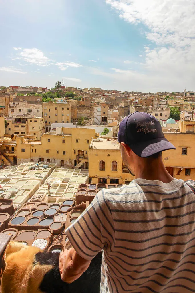 Insatgrammable places in Fes - Fes tanneries n10 shop