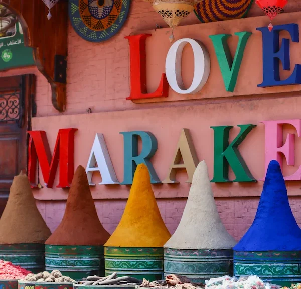 Spices souk in Marrakech
