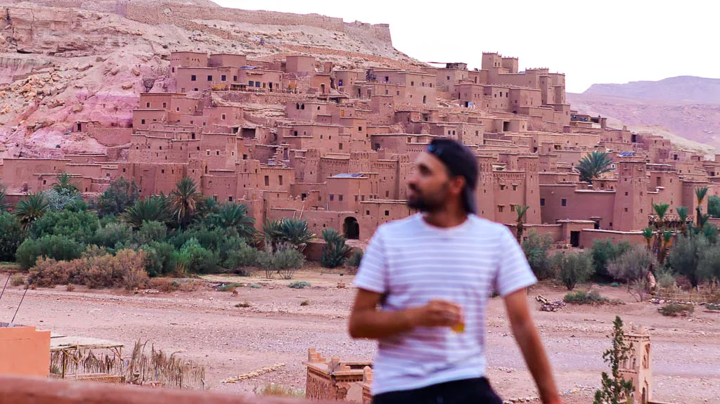View of Ait Benhaddou from the hidden terrace