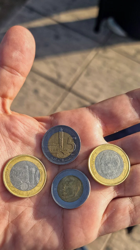 Money to travel in Morocco on a road trip