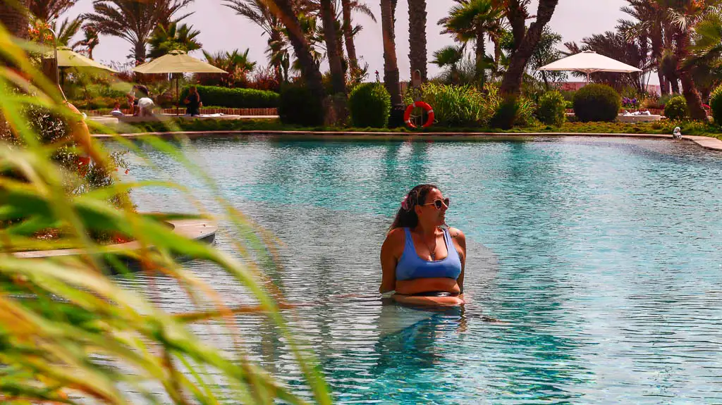 Enjoying the pool at the view agadir