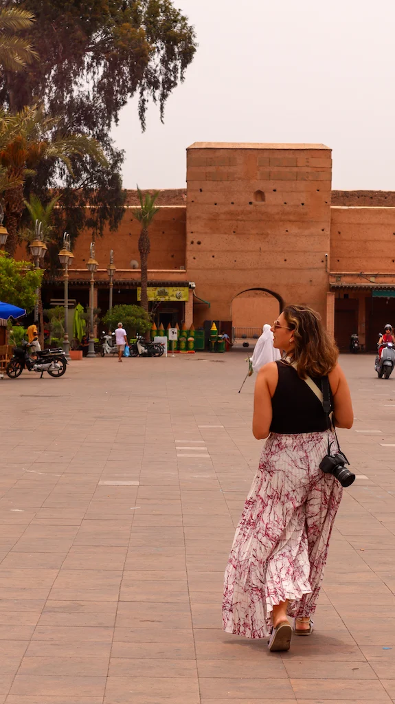 The best place to start a spice souk exploration - Tinsmiths Square nearby Mellah district the jewish quarter of Marrakech
