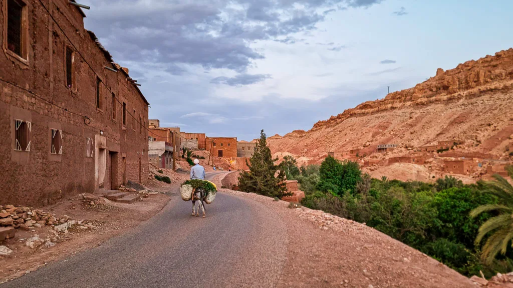The stunning view from the small village in Morocco