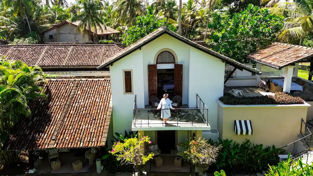 Bentota Sri Lanka villa with balcony and pool Balcony view from the Muse hotel bentota