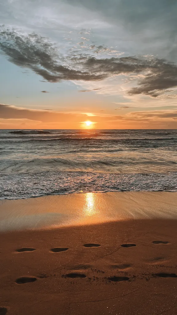 bentota sunset beach Sunset on the beach in Bentota